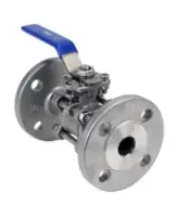 Кран шаровой DN.ru BV3232P(3pc)-FP-F-ISO-H Ду100 Ру25 фланцевый с ISO-фланцем, корпус - нержавеющая сталь 316, полнопроходной, уплотнение - PTFE, ISO-фланец F07/F10 квадрат 19х19, с рукояткой