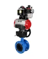 Затвор дисковый поворотный DN.ru WBV1313E-2W-F-H Ду100 Ру16 фланцевый, корпус - чугун GGG40, диск - чугун GGG40, EPDM, с пневмоприводом PA-DA-105, пневмораспределителем 4M310-08 AC220V, БКВ APL-510N EX, ручным дублером MON1-250-T26-ISO и БПВ AFC2000