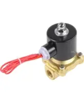 Клапан электромагнитный DN.ru VS100-ET-NC-220VAC 3/8″ Ду10 Ру10, соленоидный двухходовой, корпус - латунь, уплотнение - EPDM, резьбовой, нормально-закрытый, прямого действия, катушка - 220В