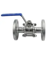 Кран шаровой DN.ru BV3131P(3pc)-FP-F-H Ду100 Ру16, полнопроходной, трехсоставной, сталь 304, уплотнение - PTFE, фланцевый с рукояткой