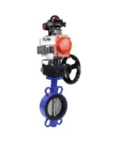 Затвор дисковый поворотный DN.ru WBV1413E-2W-Fb-H Ду150 Ру16 межфланц., корпус - чугун GGG50, диск - чугун GGG40, уплотнение - EPDM, с пн.приводом PA-DA-105, пн.распределителем 4M320-08 AC220V, дублером MON3-700-T38-ISO, БКВ APL-510N EX
