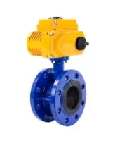 Затвор дисковый поворотный DN.ru WBV1313E-2W-F-H Ду100 Ру16 фланцевый, корпус - чугун GGG40, диск - чугун GGG40, уплотнение - EPDM, с четвертьоборотным электроприводом DN.ru QT-N-015EM-B1-220VAC-У1 (0-10В) HARK
