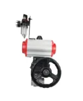 Кран шаровой DN.ru BV3232P(2pc)-FP-T-ISO-H Ду40 Ру63 полнопроходной двухходовой, нержавеющая сталь SS316, внутренняя резьба, PTFE, с пневмоприводом PA-DA-083, с пневмораспределителем 4M310-08 220В, с ручным дублером MON2-450-T28-ISO, с БПВ AFC2000