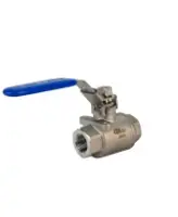 Кран шаровой DN.ru BV3232P(2pc)-FP-T-H Ду10 Ру140 полнопроходной двухходовой, нержавеющая сталь 316, внутренняя резьба, уплотнение - PTFE, ручка-рычаг