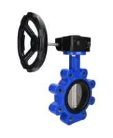 Затвор дисковый поворотный DN.ru WBV1631N-2W-Fb-H Ду150 Ру16 LUG межфланцевый, корпус - чугун QT450, диск - нержавеющая сталь AISI 304, уплотнение - NBR, с редуктором HAM RQN2-300Z-T37