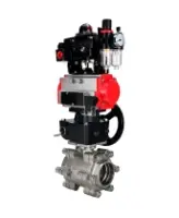Кран шаровой DN.ru BV3232P(3pc)-FP-SW-ISO-H Ду80 Ру63 полнопроходной, корпус - нержавеющая сталь SS316, под приварку, с пневмоприводом PA-DA-105, пневмораспределителем 4M310-08 DC24V, БКВ APL-410N EX, ручным дублером MON2-450-T28-ISO, БПВ AFC2000