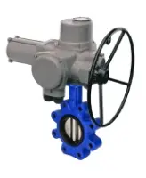 Затвор дисковый поворотный DN.ru WBV1631N-2W-Fb-H Ду150 Ру16 LUG корпус - чугун QT450, диск - нержавеющая сталь 304, уплотнение - NBR, межфланцевый, с электроприводом ГЗ-ОФ-200/30 220В