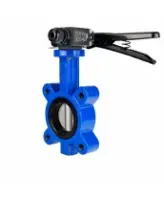 Затвор дисковый поворотный DN.ru WBV1631N-2W-Fb-H Ду150 Ру16 LUG межфланцевый, корпус - чугун QT450, диск - нержавеющая сталь AISI 304, уплотнение - NBR, с рукояткой и двумя концевыми датчиками LS-103 250В