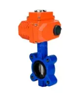 Затвор дисковый поворотный DN.ru WBV1616E-2W-Fb-H Ду100 Ру16 LUG межфланцевый, корпус - чугун QT450, диск - чугун QT450, уплотнение - EPDM, с электроприводом DN.ru QT-N-010EM-O1-220VAC-У1 220В HARK