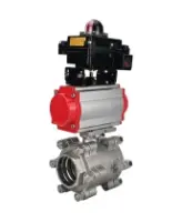Кран шаровой DN.ru BV3232P(3pc)-FP-SW-ISO-H Ду65 Ру63 полнопроходной, корпус - нержавеющая сталь SS316, под приварку, с пневмоприводом PA-SA-130, БКВ APL-410N EX