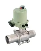 Кран шаровой DN.ru BV3232P(3pc)-FP-W-ISO-H LONG Ду65 Ру25 полнопроходной, корпус - нержавеющая сталь 316, уплотнение - PTFE, под приварку, с 1/4-оборотным электроприводом ГЗ-ОФ-70/5.5 М 220В