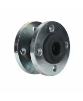 Компенсатор резиновый DN.ru CRL-E25-F Ду200 Ру25, резиновая вставка (корпус) - EPDM, тип присоединения - фланцевый, материал фланцев - сталь углеродистая оцинкованная, со скользящими фланцами и ограничителями хода