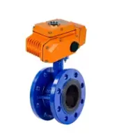 Затвор дисковый поворотный DN.ru WBV1313E-2W-F-H Ду100 Ру16 фланцевый, корпус - чугун GGG40, диск - чугун GGG40, уплотнение - EPDM, с 1/4-оборотным электроприводом QT-N-020EM-O1-220VAC-У1 220В HARK
