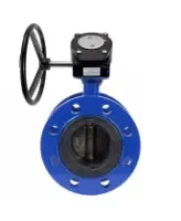 Затвор дисковый поворотный DN.ru WBV1331E-2W-F-H Ду125 Ру16 фланцевый, корпус - чугун GGG40, диск - нержавеющая сталь 304, уплотнение - EPDM, с редуктором DN.ru RDN RQN4-500Z-T30