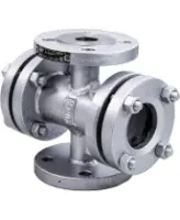 Стекло смотровое DN.ru SG2-34G-F тип В ГОСТ 21836-2021 Ду25 Ру40, углеродистая сталь, фланцевое