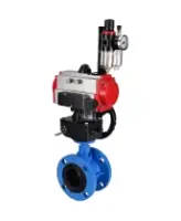 Затвор дисковый поворотный DN.ru WBV1313E-2W-F-H Ду100 Ру16 фланцевый, корпус - чугун GGG40, диск - чугун GGG40, EPDM, с пневмоприводом PA-DA-105, пневмораспределителем DN.ru 4M310-08 AC220V, ручным дублером DN.ru MON1-250-T26-ISO и БПВ DN.ru AFC2000