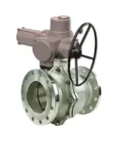 Кран шаровой DN.ru BV3232P(2pc)-FP-F-ISO-R Ду250 Ру16 полнопроходной двухходовой, нержавеющая сталь 316, фланцевый, уплотнение - PTFE, с электроприводом 1-оборотным взрывозащищенным ГЗ-ОФВ-1200/30 380В
