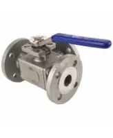 Кран шаровой DN.ru BV3232P(4pc)-FP-3WL-F-ISO-H Ду100 Ру16 полнопроходной трехходовой, нержавеющая сталь SS316, фланцевый, уплотнение - PTFE, ISO-фланец F10/F12, квадрат 22х22, с рукояткой