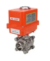 Кран шаровой DN.ru BV3232P(3pc)-FP-W-ISO-H Ду20 Ру63 полнопроходной двухходовой, нержавеющая сталь SS316, под приварку, уплотнение - PTFE, с 1/4-оборотным электроприводом DN.RU QT-N-003EM-O1-220VAC-У1 MINI