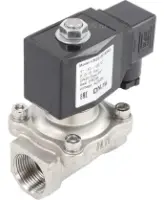Клапан электромагнитный DN.ru VS231-ET-NC-220VAC 3/4″ Ду20 Ру10, соленоидный двухходовой, корпус - нержавеющая сталь 304, уплотнение - EPDM, резьбовой, нормально-закрытый, прямого действия, катушка - 220В