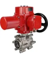 Кран шаровой DN.ru BV3232P(3pc)-FP-SW-ISO-H Ду80 Ру63 полнопроходной, корпус - нержавеющая сталь SS316, под приварку, с электроприводом взрывозащищенным DN.ru QT-EX-015M-O2-380VAC-У1 с моментной муфтой и штурвалом