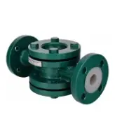 Стекло смотровое футерованное DN.ru SG2-34Flr-F тип В ГОСТ 21836-2021 Ду150 Ру16, углеродистая сталь WCB, фланцевое