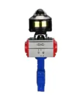 Затвор дисковый поворотный DN.ru WBV1631N-2W-Fb-H Ду150 Ру16 LUG корпус - чугун QT450, диск - нержавеющая сталь 304, уплотнение - NBR, с пневмоприводом DN.ru PA-SA-160 и БКВ APL-510N EX