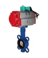 Затвор дисковый поворотный DN.ru WBV1132N-2W-Fb-H Ду125 Ру16 корпус - чугун GG25, диск - нержавеющая сталь 316L, уплотнение - NBR, с пневмоприводом PA-DA-105 и магнитным переключателем ALS200D