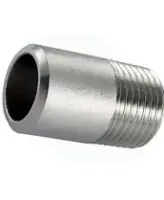 Ниппель DN.ru Н-304-W-НР 1 1/2″ Ду40 Ру20, корпус - нержавеющая сталь AISI 304, присоединение - под приварку/наружная резьба, тип резьбы - BSPT