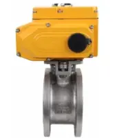 Кран шаровой DN.ru BV3232P-FP-Fb-ISO-H Ду65 Ру16, корпус - сталь 316, уплотнение - PTFE, полнопроходной, межфланцевый с электроприводом DN.ru QT-N-010EM-O1-220VAC-У1