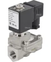 Клапан электромагнитный DN.ru VS431-NT-NC-220VAC 3/8″ Ду10 Ру16, соленоидный двухходовой, корпус - нержавеющая сталь 304, уплотнение - NBR, резьбовой, нормально-закрытый, пилотный, катушка - 220В