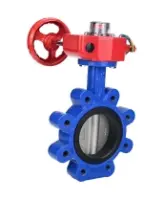 Затвор дисковый поворотный DN.ru WBV1631N-2W-Fb-H Ду150 Ру16 LUG межфланцевый, корпус - чугун QT450, диск - нержавеющая сталь AISI 304, уплотнение - NBR, с редуктором HGBF RQN2-320Z