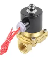 Клапан электромагнитный DN.ru VS100-ET-NC-220VAC 3/4″ Ду20 Ру10, соленоидный двухходовой, корпус - латунь, уплотнение - EPDM, резьбовой, нормально-закрытый, прямого действия, катушка - 220В