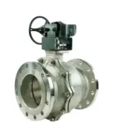 Кран шаровой DN.ru BV3232P(2pc)-FP-F-ISO-R Ду250 Ру16 полнопроходной двухходовой, нержавеющая сталь 316, фланцевый, уплотнение - PTFE, с редуктором