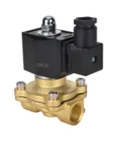 Клапан электромагнитный DN.ru VS300-ET-NC-24VDC 1 1/4″ Ду32 Ру10, соленоидный двухходовой, корпус - латунь, уплотнение - EPDM, резьбовой, нормально-закрытый, прямого действия, катушка - 24В