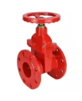 Задвижка клиновая 30ч39р (аналог МЗВГ) DN.ru GVWN1414S-2W-F-S red Ду100 Ру10/16 фланцевая, корпус - чугун GGG50, уплотнение - силикон, со штурвалом и невыдвижным штоком, цвет - красный