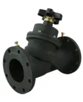 Клапан балансировочный DN.ru VB1431V-F Ду125 Ру16 чугунный, фланцевый, с ниппелями