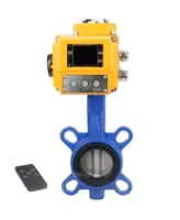 Затвор дисковый поворотный DN.ru WBV1432E-2W-Fb-H Ду125 Ру16, корпус - чугун GGG50, диск - нержавеющая сталь 316L, уплотнение - EPDM, с электроприводом DN.ru QT-N-010EM-B1-220VAC-У1 220В (0-10В) HARK