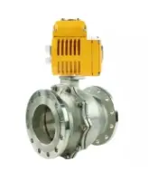 Кран шаровой DN.ru BV3232P(2pc)-FP-F-ISO-R Ду250 Ру16 полнопроходной двухходовой, нержавеющая сталь 316, фланцевый, уплотнение - PTFE, с электроприводом 1/4-оборотным DN.ru QT-N-080EM-O1-220VAC-У1 220В