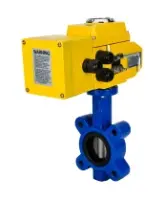 Затвор дисковый поворотный DN.ru WBV1631N-2W-Fb-H Ду125 Ру16 LUG корпус - чугун QT450, диск - нержавеющая сталь 304, уплотнение - NBR, межфланцевый, с электроприводом DN.ru QT-N-015EM-A1-220VAC-У1 DAR