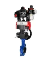 Затвор дисковый поворотный DN.ru WBV1432E-2W-Fb-H Ду150 Ру16, корпус - чугун GGG50, диск - нержавеющая сталь 316L, EPDM, с пневмоприводом PA-DA-105, пневмораспределителем 4M310-08 DC24V, БКВ APL-410N EX, ручным дублером MON3-700-T38-ISO, БПВ AFC2000
