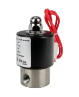 Клапан электромагнитный DN.ru VS131-ET-NC-220VAC 1/4″ Ду8 Ру10, соленоидный двухходовой, корпус - нержавеющая сталь 304, уплотнение - EPDM, резьбовой, нормально-закрытый, прямого действия, катушка - 220В