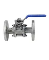 Кран шаровой DN.ru BV3131P(3pc)-FP-F-ISO-H Ду15 Ру40, полнопроходной, трехсоставной, сталь 304, уплотнение - PTFE, фланцевый, с ISO-фланцем