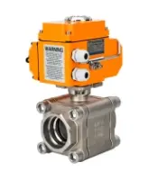 Кран шаровой DN.ru BV3232P(3pc)-FP-SW-ISO-H Ду80 Ру63 полнопроходной, корпус - нержавеющая сталь SS316, под приварку, с электроприводом DN.ru QT-N-015EM-O1-380VAC-У1 HARK