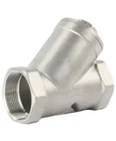 Фильтр сетчатый Dn.ru FMY3232P-T 2 1/2″ Ду65 Ру16, Y-образный, корпус - нержавеющая сталь 316, резьбовой