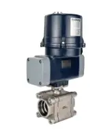 Кран шаровой DN.ru BV3232P(3pc)-FP-SW-ISO-H Ду100 Ру63 полнопроходной, корпус - нержавеющая сталь SS316, под приварку, с 1/4-оборотным электроприводом QTSA-N-020EM-O0-220VAC с пружинным возвратом
