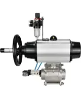 Кран шаровой DN.ru BV3232P(3pc)-FP-W-ISO-H Ду80 Ру25, полнопроходной, трехсоставной, нержавеющая сталь 316, уплотнение - PTFE, под приварку, с пневмоприводом PA-DA-105-1, пневмораспределителем 4V320-08 AC220V, БПВ AFC2000