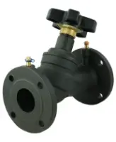 Клапан балансировочный DN.ru VB1431V-F Ду65 Ру16 чугунный, фланцевый, с ниппелями