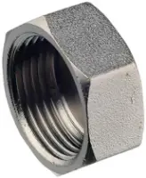 Заглушка DN.ru З-304-ВР 1 1/2″ Ду40 Ру20, корпус - нержавеющая сталь AISI 304, присоединение - внутренняя резьба, тип резьбы - BSPP