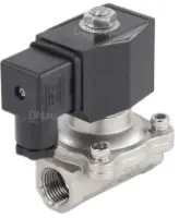 Клапан электромагнитный DN.ru VS231-ET-NC-24VDC 1/2″ Ду15 Ру7, соленоидный двухходовой, корпус - нержавеющая сталь 304, уплотнение - EPDM, резьбовой, нормально-закрытый, прямого действия, катушка - 24В